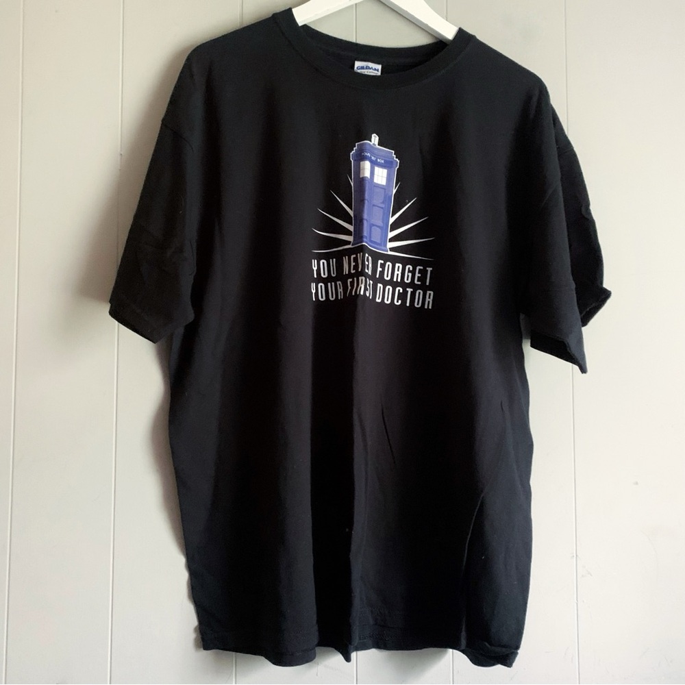 Dr Who Black Graphic Tee XL
